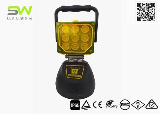1800LM Magnetic 27W Portable Flood Light Dengan Lensa Filter Warna Kuning