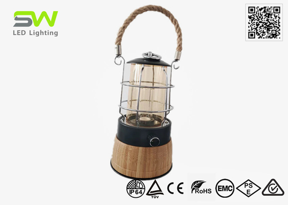 Tali Rami Bahan Bambu Rechargeable Led Camping Light Kit Bacaan Dalam Ruangan