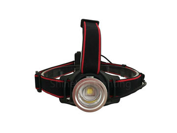 4xAA Headlamp Fokus Bertenaga Baterai OEM Brightest Zoomable Headlight