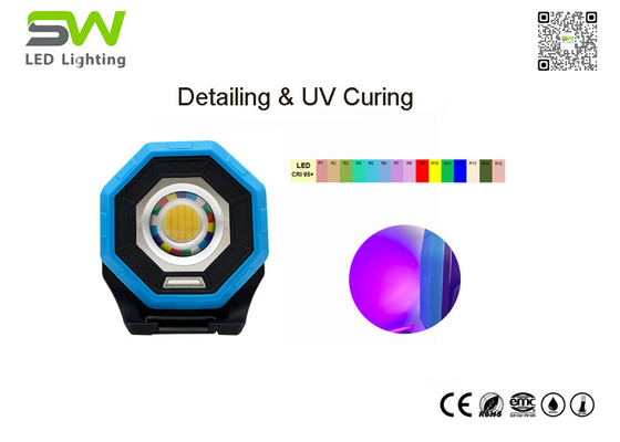 2 In 1 High Power CRI 95 LED Car Detailing Light Untuk Pencocokan Warna Dengan UV Curing Light