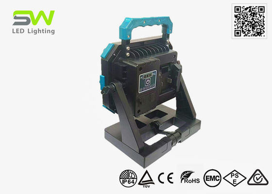 6500 Lumens Isi ulang 18V 20V Lampu Kerja Dengan Baterai Alat Daya yang Bisa Diganti