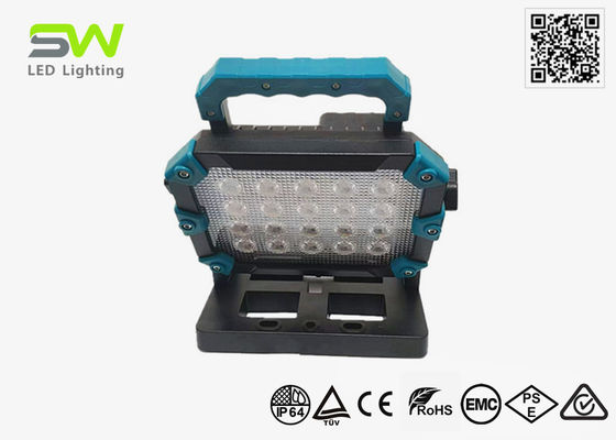 6500 Lumens Isi ulang 18V 20V Lampu Kerja Dengan Baterai Alat Daya yang Bisa Diganti