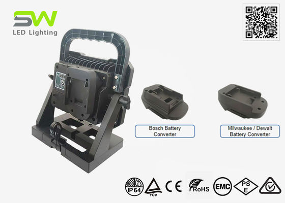 Lampu Sorot Kerja Bertenaga Baterai Ryobi Dewalt 18V Portabel 50W 5000 Lumens