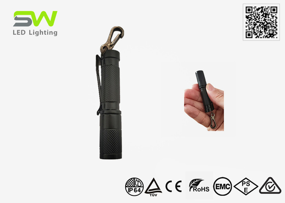 Paling dampak ukuran saku EDC obor cahaya kekuatan tinggi 250 lumens dengan gantungan kunci