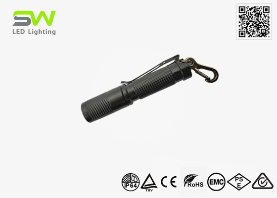 Paling dampak ukuran saku EDC obor cahaya kekuatan tinggi 250 lumens dengan gantungan kunci