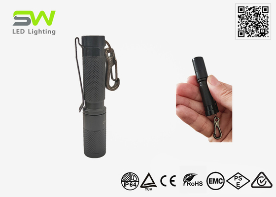 Paling dampak ukuran saku EDC obor cahaya kekuatan tinggi 250 lumens dengan gantungan kunci