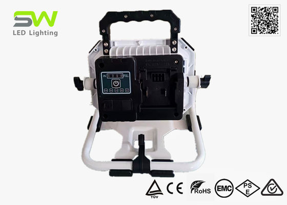 100W 10000 Lumens 18V Power Tool Baterai Dioperasikan Lampu Kerja Dengan Stand Logam