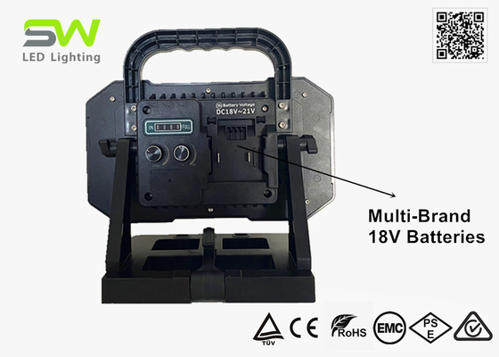 6000 Lumen Portable 18V Work Light dengan suhu warna yang dapat disesuaikan tanpa langkah