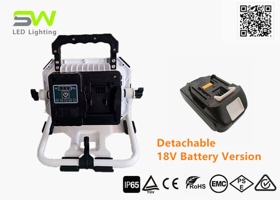 10000 Lumen IP65 Portable LED Flood Lights Rechargeable Untuk Penyelamatan Situs