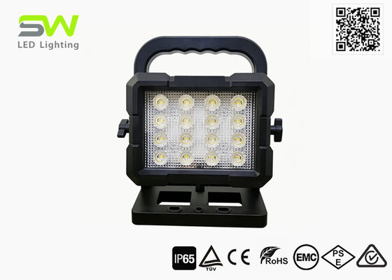 IP65 6500 Lumens Lampu Kerja Darurat Situs Konstruksi Terisi ulang