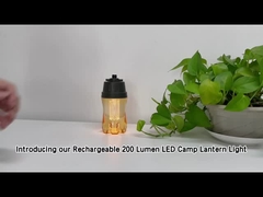 Rechargeable Small Led Camping Tent Lantern Panas Putih Beam Carabiner Hook